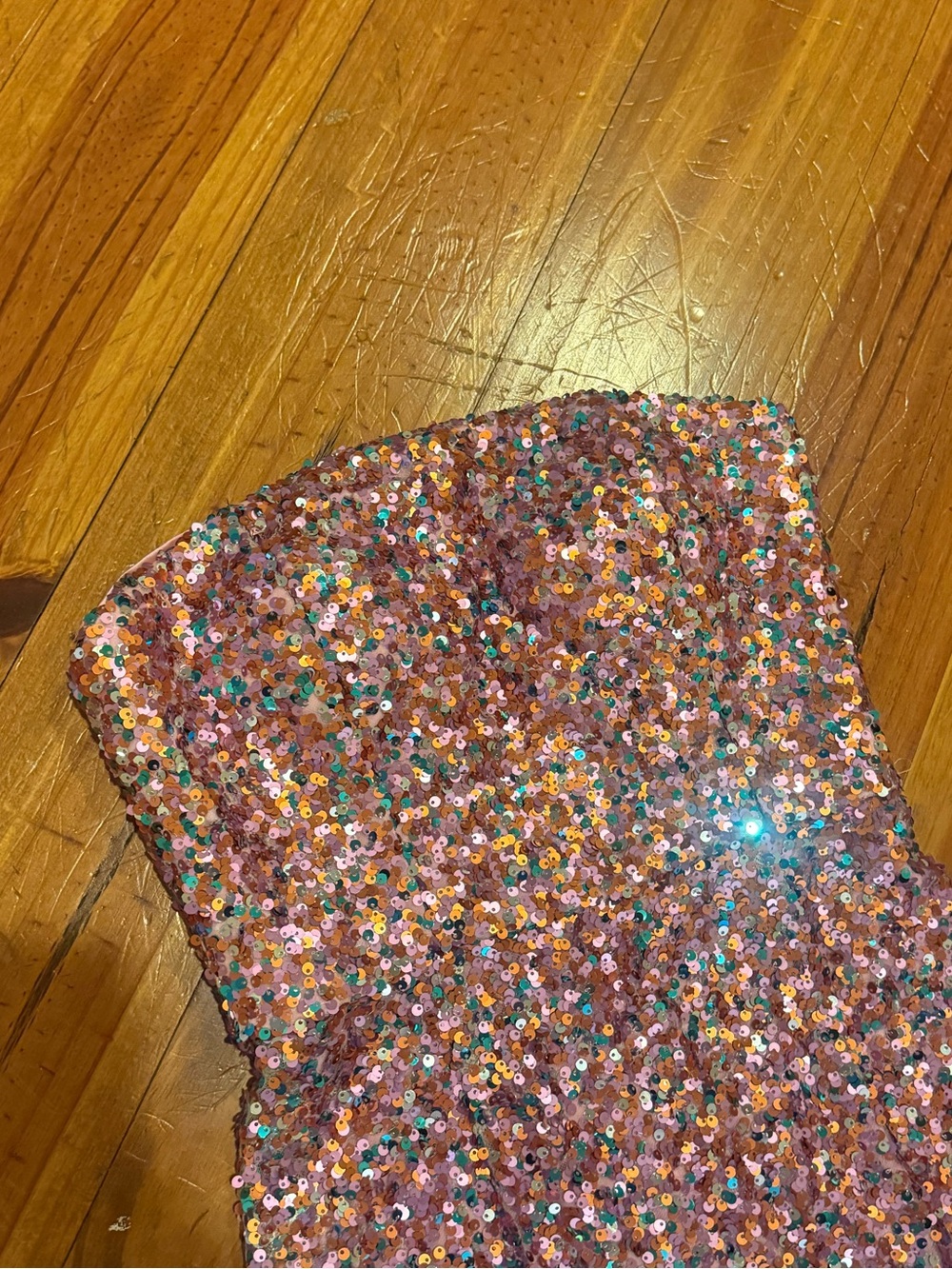 Women’s Laundry by Shelli Segal pink Sequin Dress Valentine - Picture 2 of 5